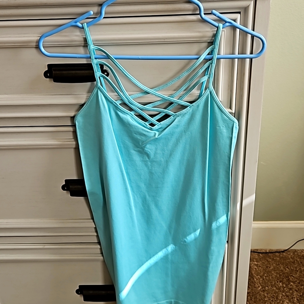 Zenana crisscross stretchy shirt